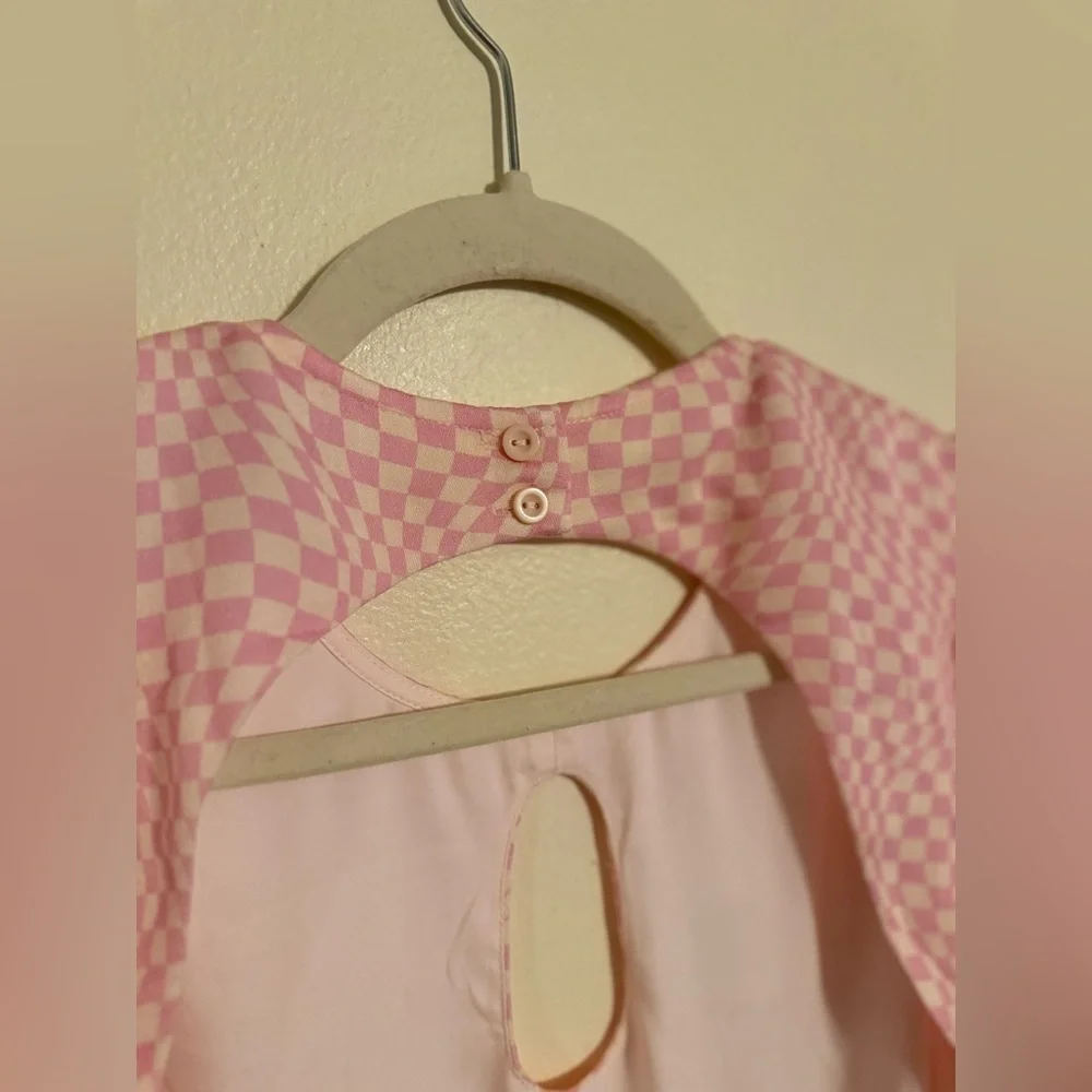 The Wolf Gang Keyhole Mini Dress Pink Cutout Long Sleeve NWT M Event Easter - Picture 7 of 8